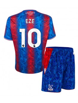 Billige Crystal Palace Eberechi Eze #10 Hjemmedraktsett Barn 2024-25 Kortermet (+ Korte bukser)